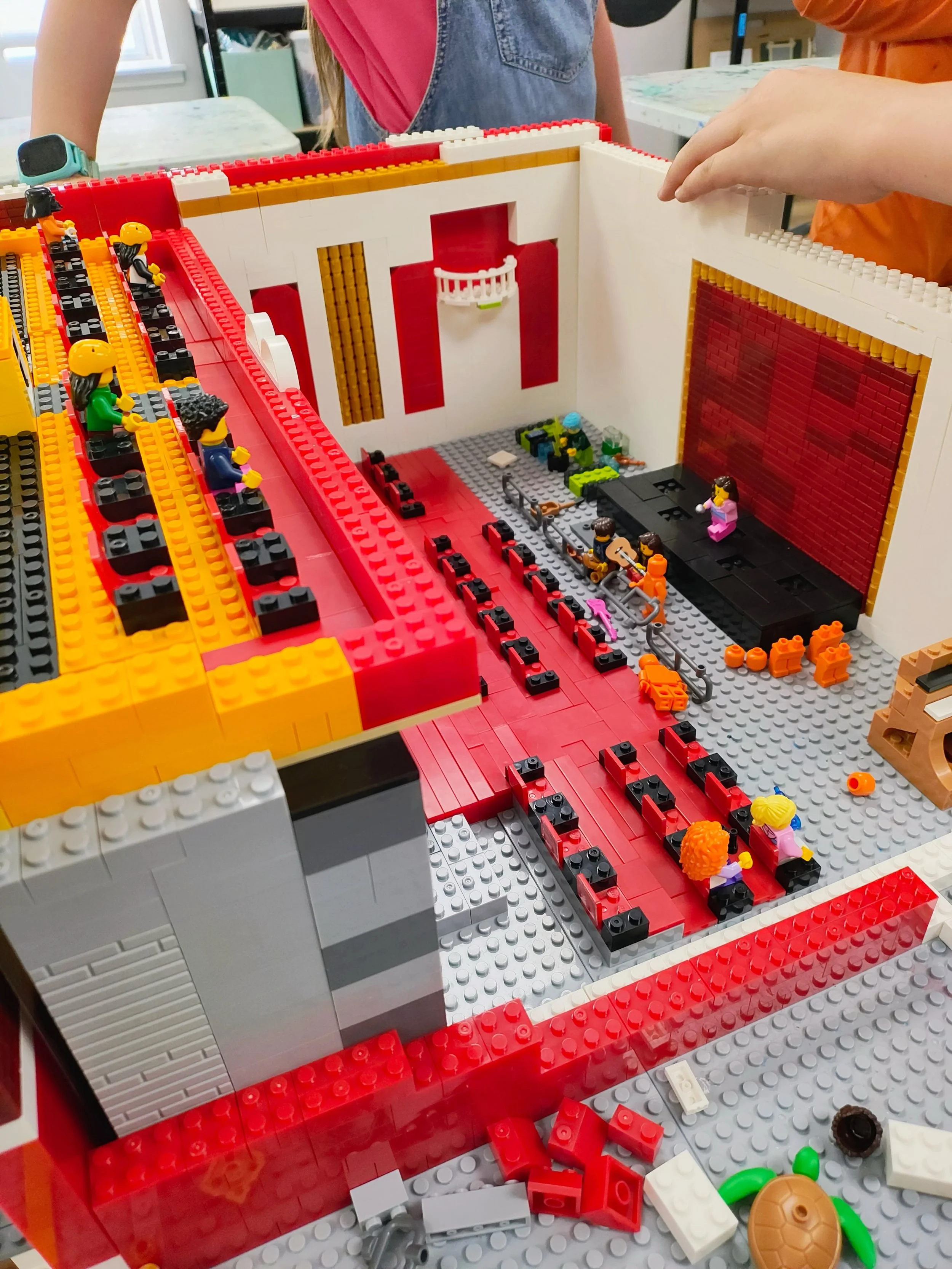 Our Brick by Brick students are making amazing progress on their theatre build! ✨🧱 They have built a mini sound booth, stage, and organ! How cool (and cute) is that?? 🥺 

Brick by Brick is free to participants thanks in part to funding from the 202