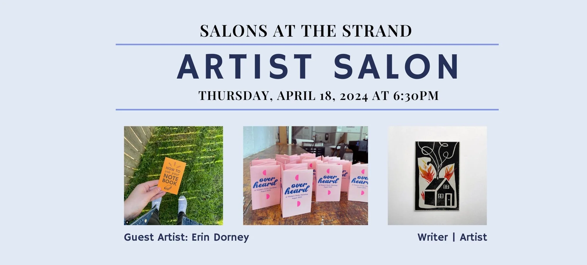 Artist Salons — The Strand Center for the Arts