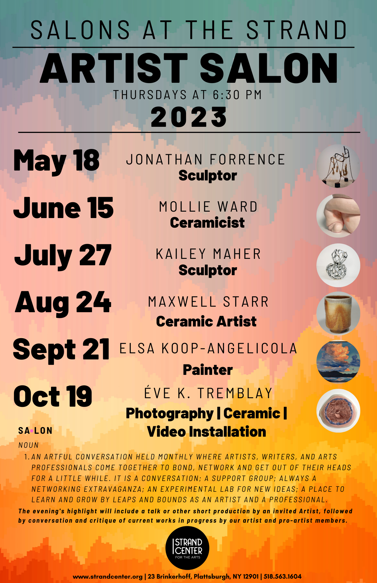 Artist Salons — The Strand Center for the Arts