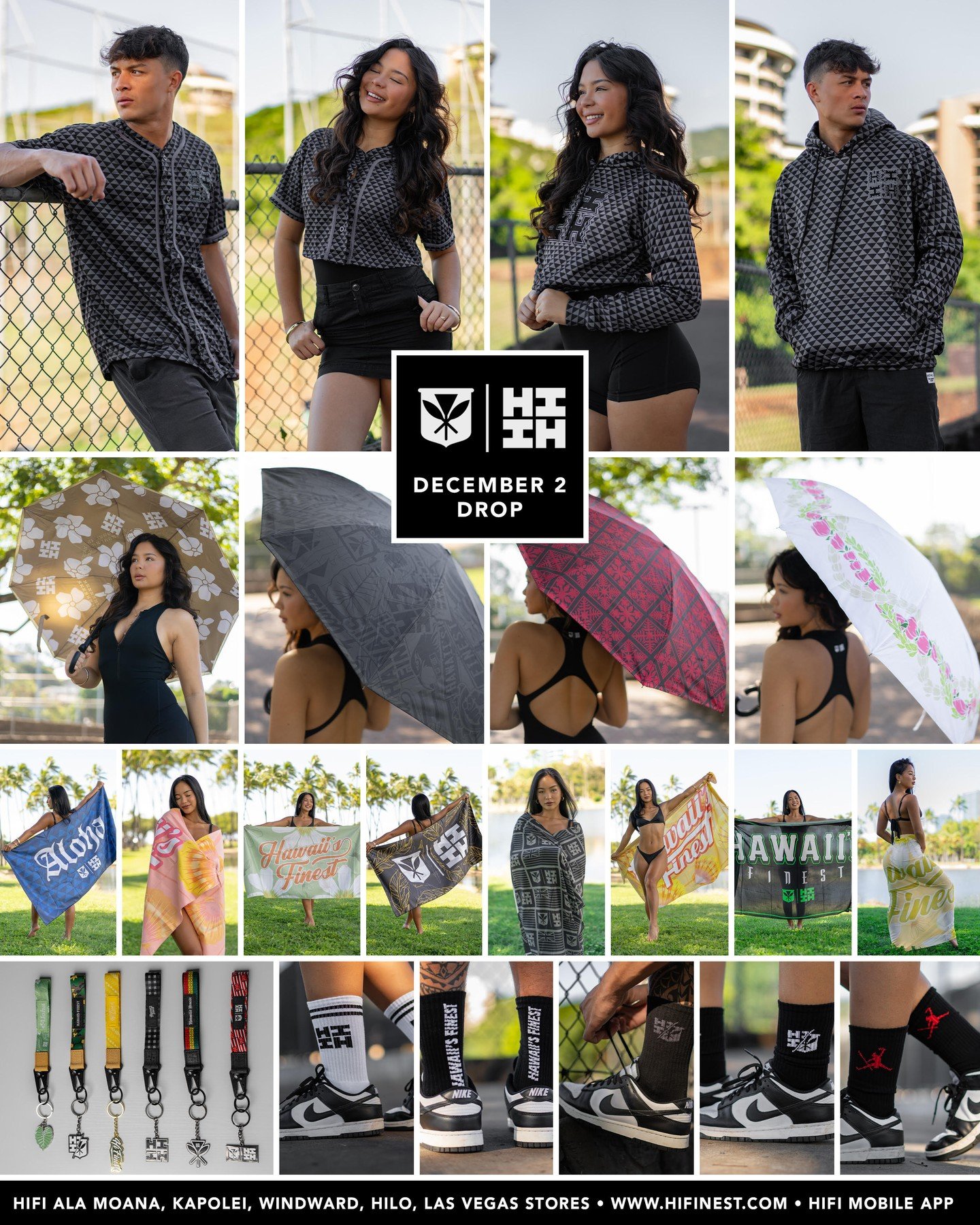 Kicking off December strong Fam!! ⁠
⁠
Shop our Jam packed drop with an Exclusive Warrior Black Triangle Collection, 4 Umbrellas, 4 Towels, 4 Pareos, 6 Hand Lanyards, and 5 pairs of Socks! #HIFinest