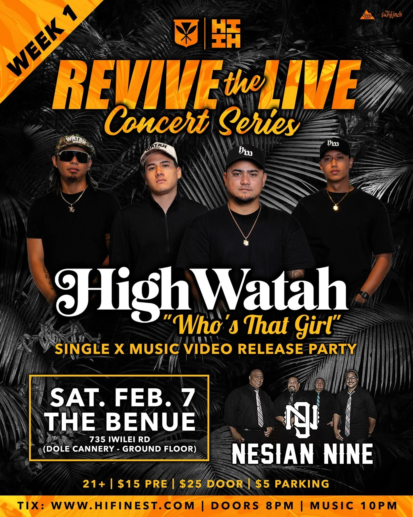 Who&rsquo;s That Girl👀 

Join us this Saturday @thebenuehnl for our Revive the Live Concert Series. Kicking it off we&rsquo;ve got High Watah! Get your Tix early at HiFinest.com #HIFinest