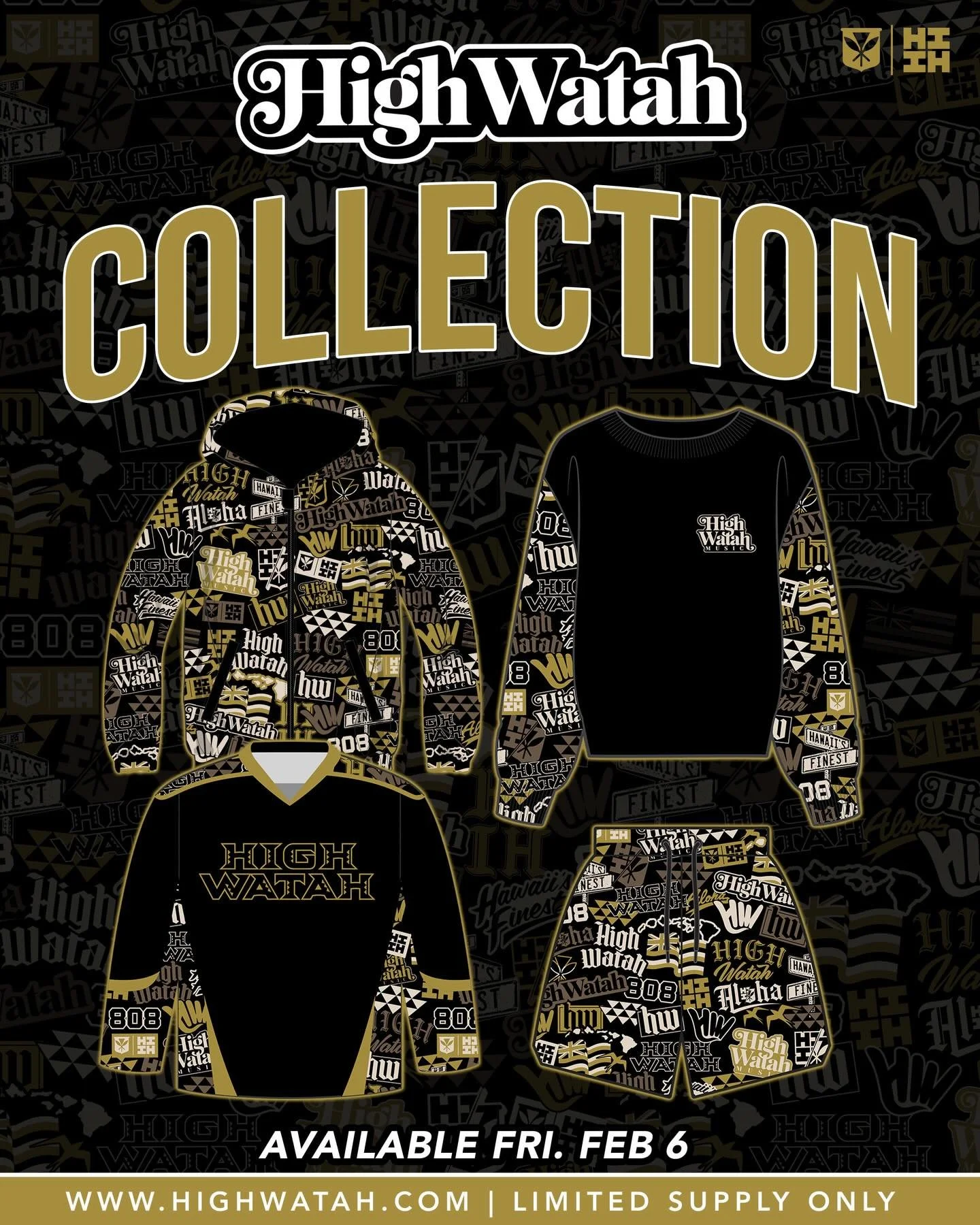 @highwatah x @hawaiisfinestclothing Collection Dropping Tomorrow at 10am&hellip; Let&rsquo;s Go Watah Fam!!! #HIFinest #HighWatah