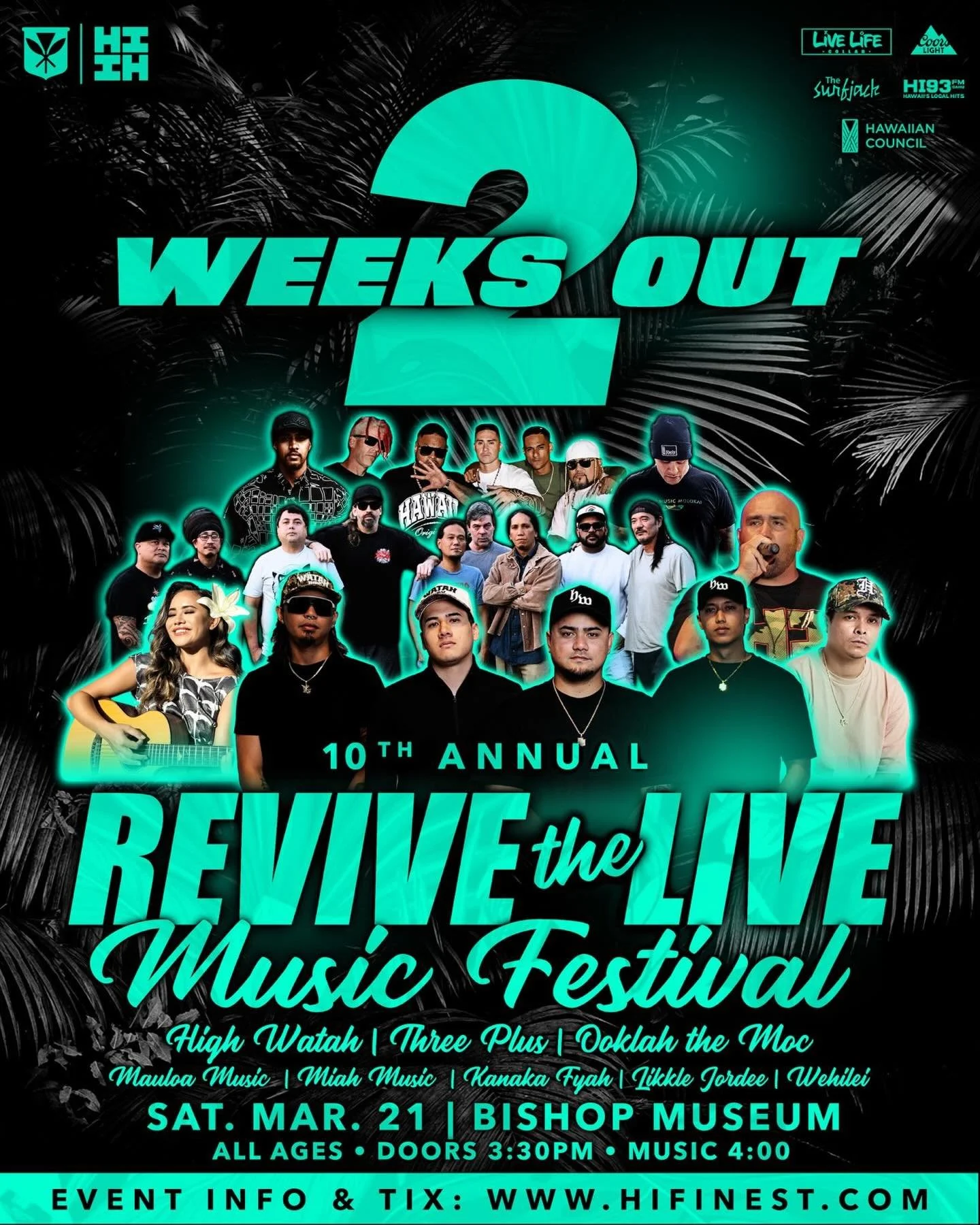 🚨2 Weeks Out &amp; Tickets Are Flying🚨

Revive The Live Music Festival 2026!
1 Night x 1 Stage x Get Your Tix Now!

#HIFinest #ReviveTheLive