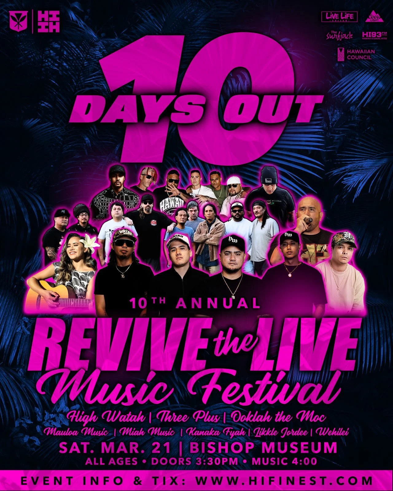 🚨10 Days Out &amp; Tickets Are Running Low🚨⁠
⁠
Don't miss the Concert Of Spring Break 2026! Get Your Tix Now at All HIFI Locations (No Fees) or HIFinest.com/Events!⁠
⁠
#HIFinest #ReviveTheLive