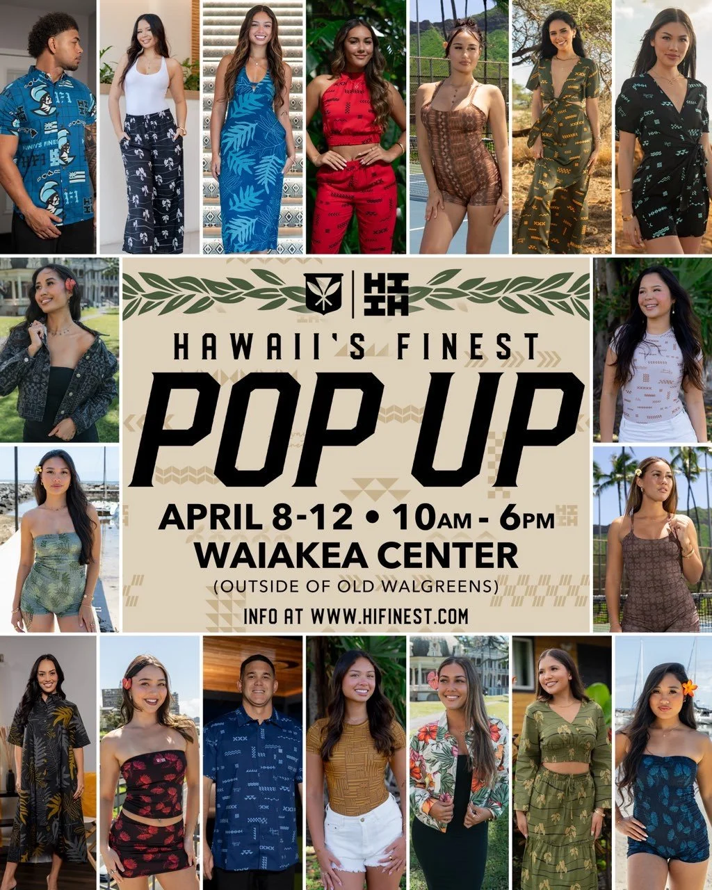 We'll be bringing 8 Collections of Aloha Wear All $75 Or Less At Our Merrie Monarch Pop Up! ⁠
⁠
#HIFinest