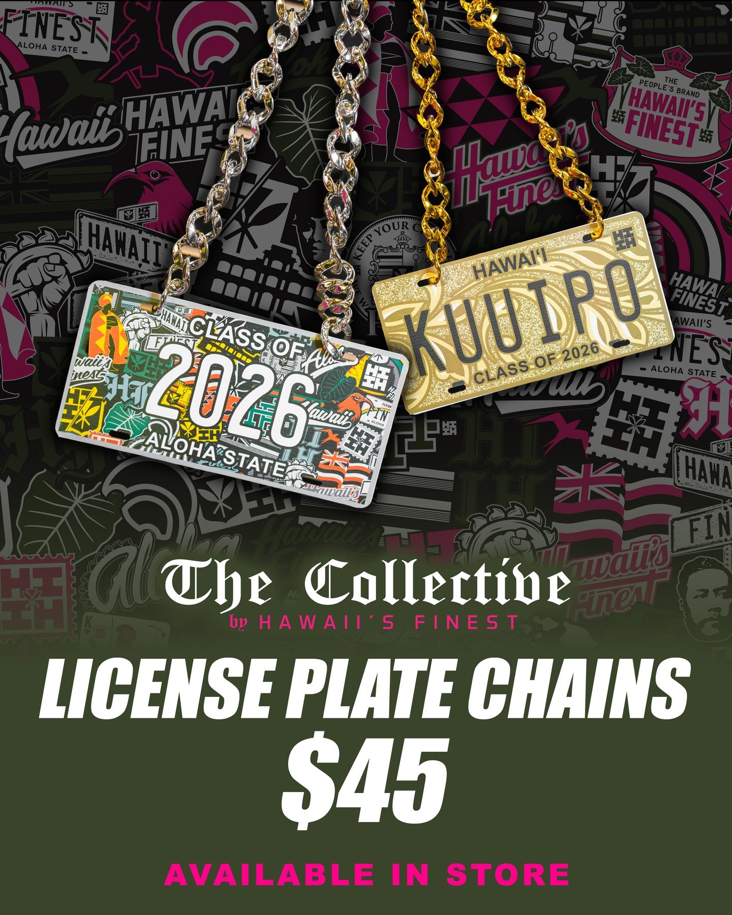 GRADUATION SEASAON 🎓️⁠
⁠
Visit #TheCollectivebyHIFI for all your Graduates needs, from Banners, Posters, Stoles, Leis, Bags, Shirts and More! Located in Ka Makana Ali'i near Macy's wing. #HIFinest