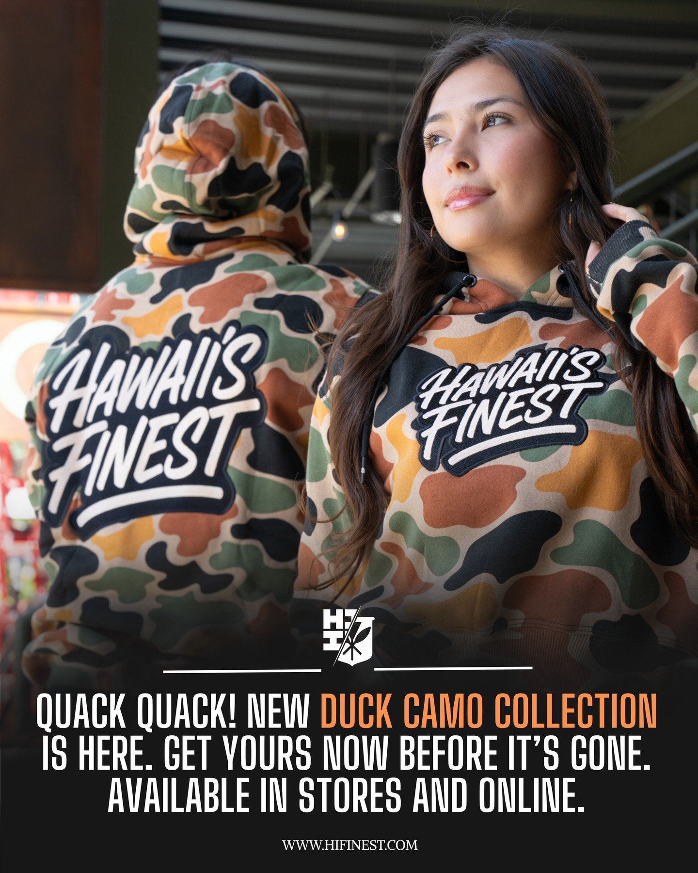 Quack Quick! New Duck Camo Collection is here. Get yours now before it's gone. Available In Store x Online #HIFinest