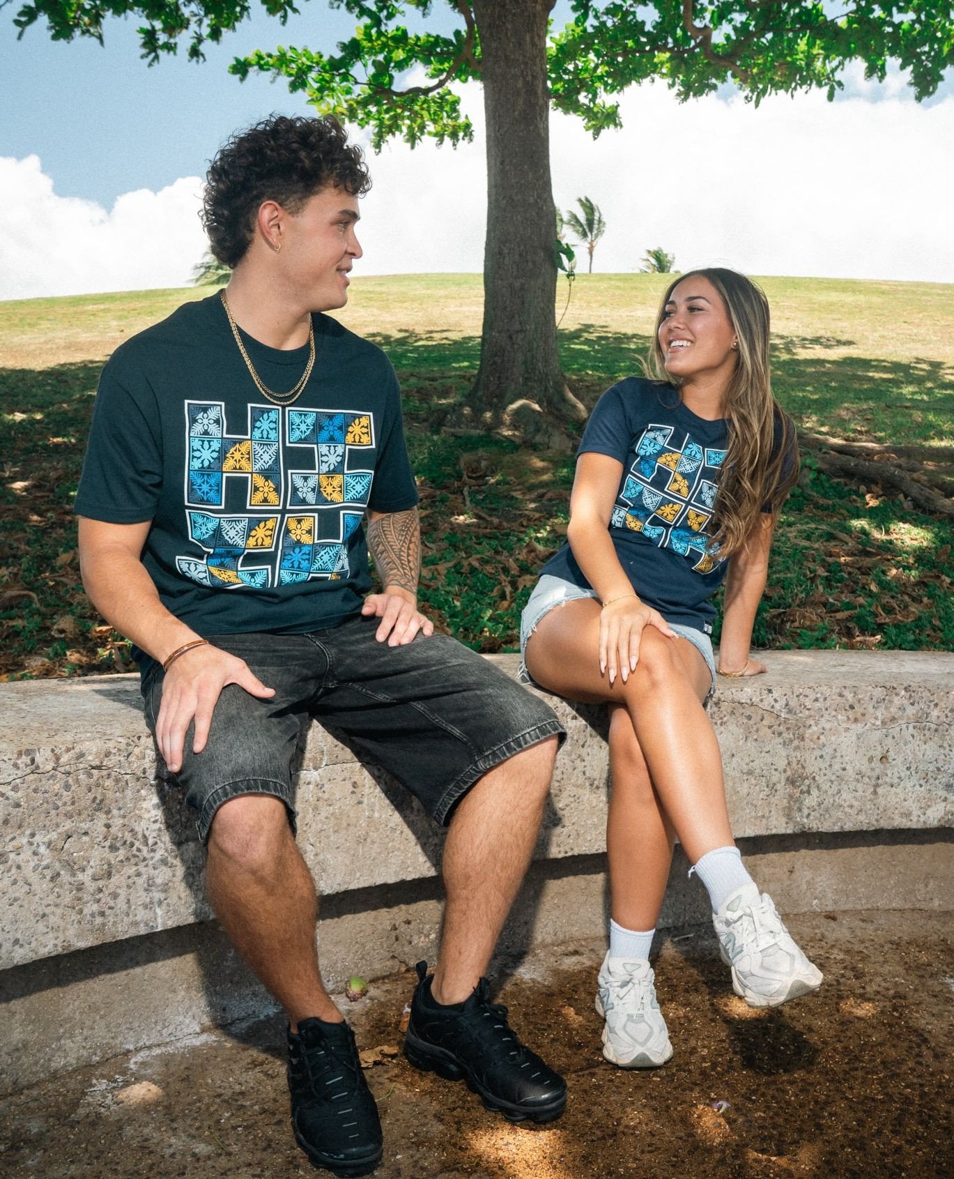 Matching at it's Finest!⁠
⁠
New Matching Mens and Women's Tee available In Store x Online tomorrow. #HIFinest