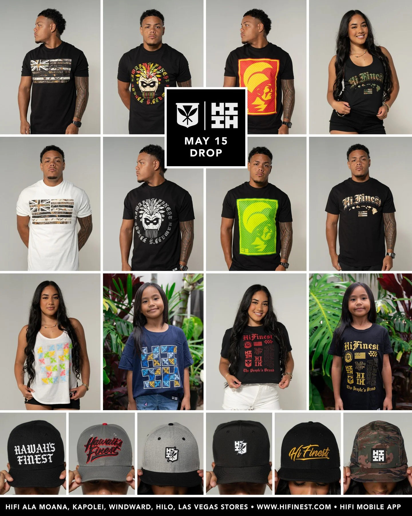 WE GOT IT GOING ON!⁠
⁠
Calling all of our HI Finest Fam to join us for all sorts of events and promotions. Looking for a fit, we just dropping our Mei T-Shirt Line. With 12 new designs the fits are endless. ⁠
⁠
Looking for a shmood fit for your night
