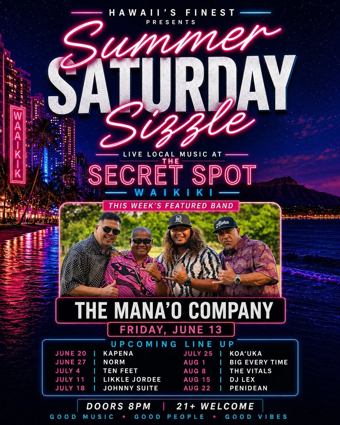 Summer Saturday Sizzle f. Manaʻo Company