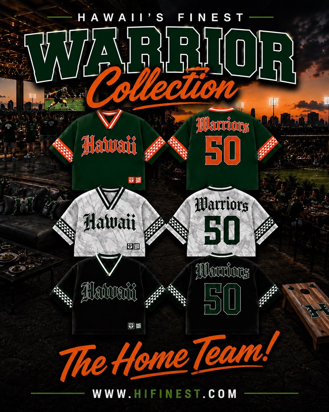 Dropping Tomorrow at 10am Oahu Stores (Ala Moana x Windward Mall x Ka Makana Alii) x HIFinest.com! Adult Jerseys x Crop Jersey (White) just in time for the Big Game this Saturday. #HIFinest
