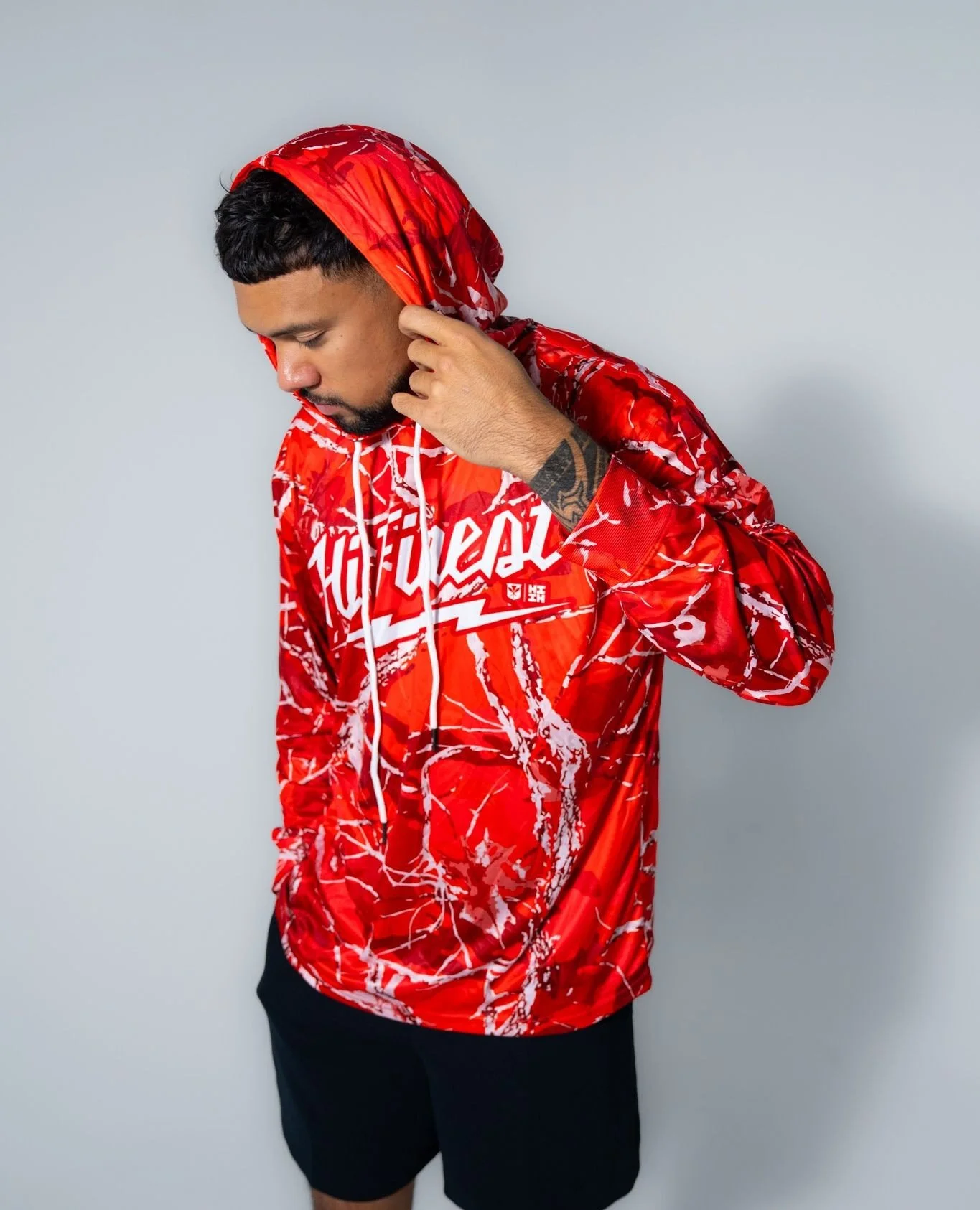Work hard. Look solid. ⁠
⁠
New Red Camo Dri - Fit Long Sleeve. Available in store x online.⁠
#HIFinest