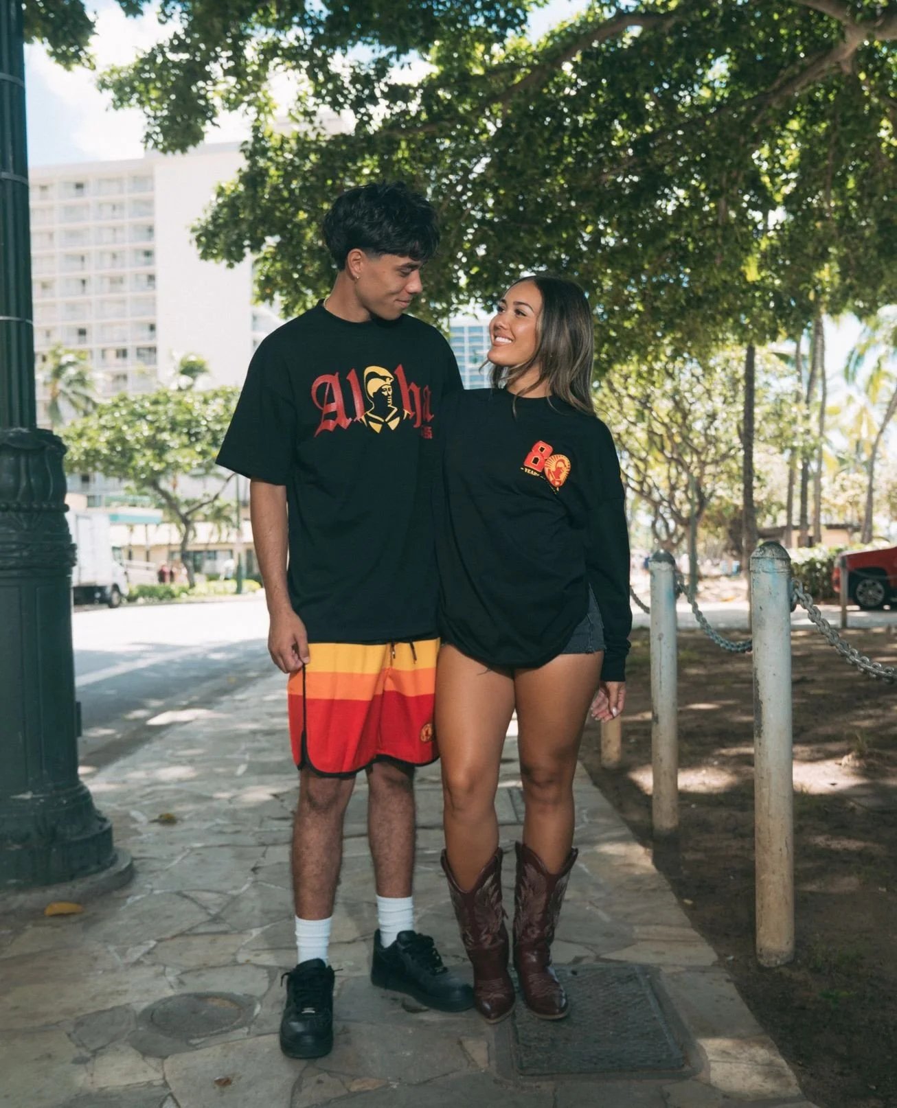 Repping our Aloha pride everywhere we go..#HIFinest