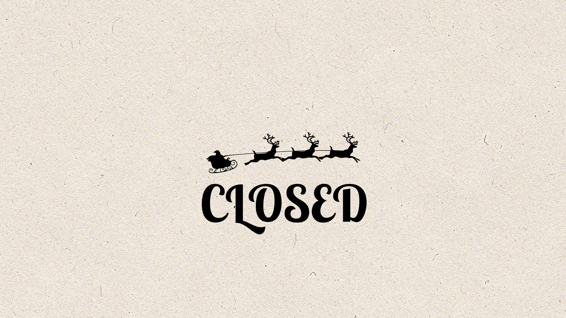 Christmas &amp; New Year closure