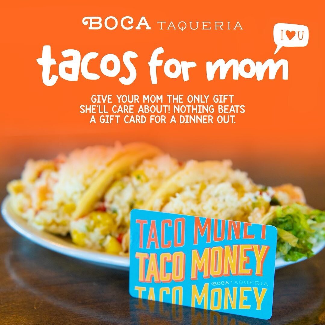 Your mom deserves a break in the kitchen - the gift of tacos never disappoints 🌮💖🌮💖🌮💖