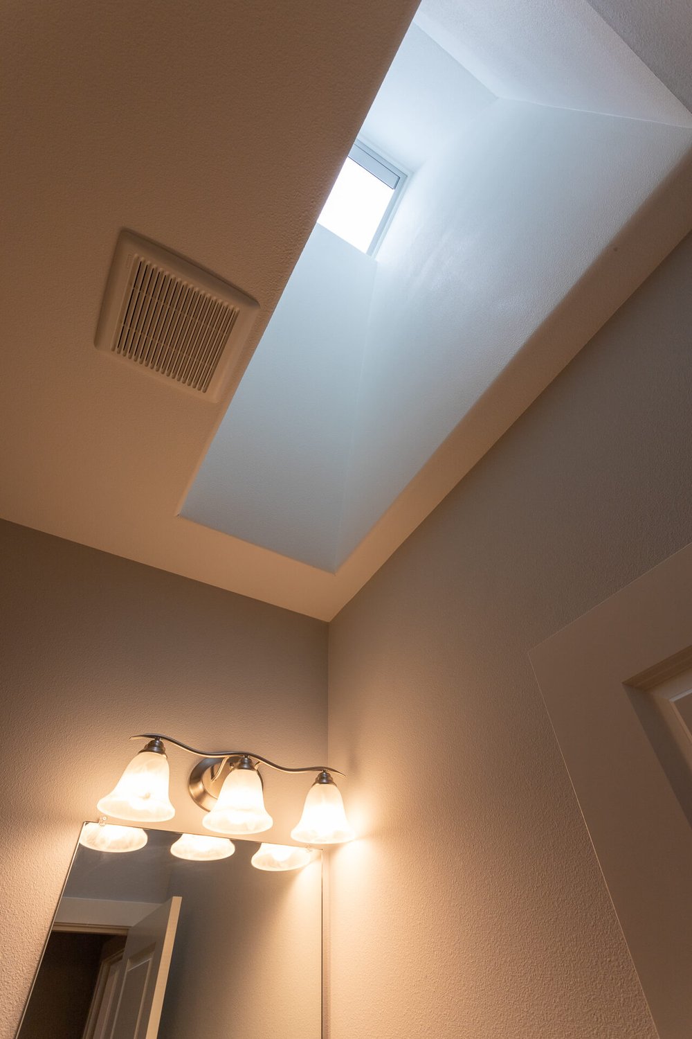 bathroom skylight in new home albany oregon