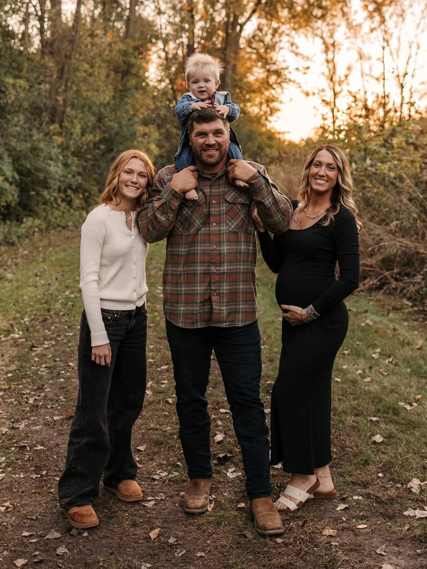 This family is on the brink of a new chapter - soon to be five and somehow even more full of love than ever.

We spent the evening chasing the sunset. There&rsquo;s something so moving about this stage, the in-between. The calm before another heartbe