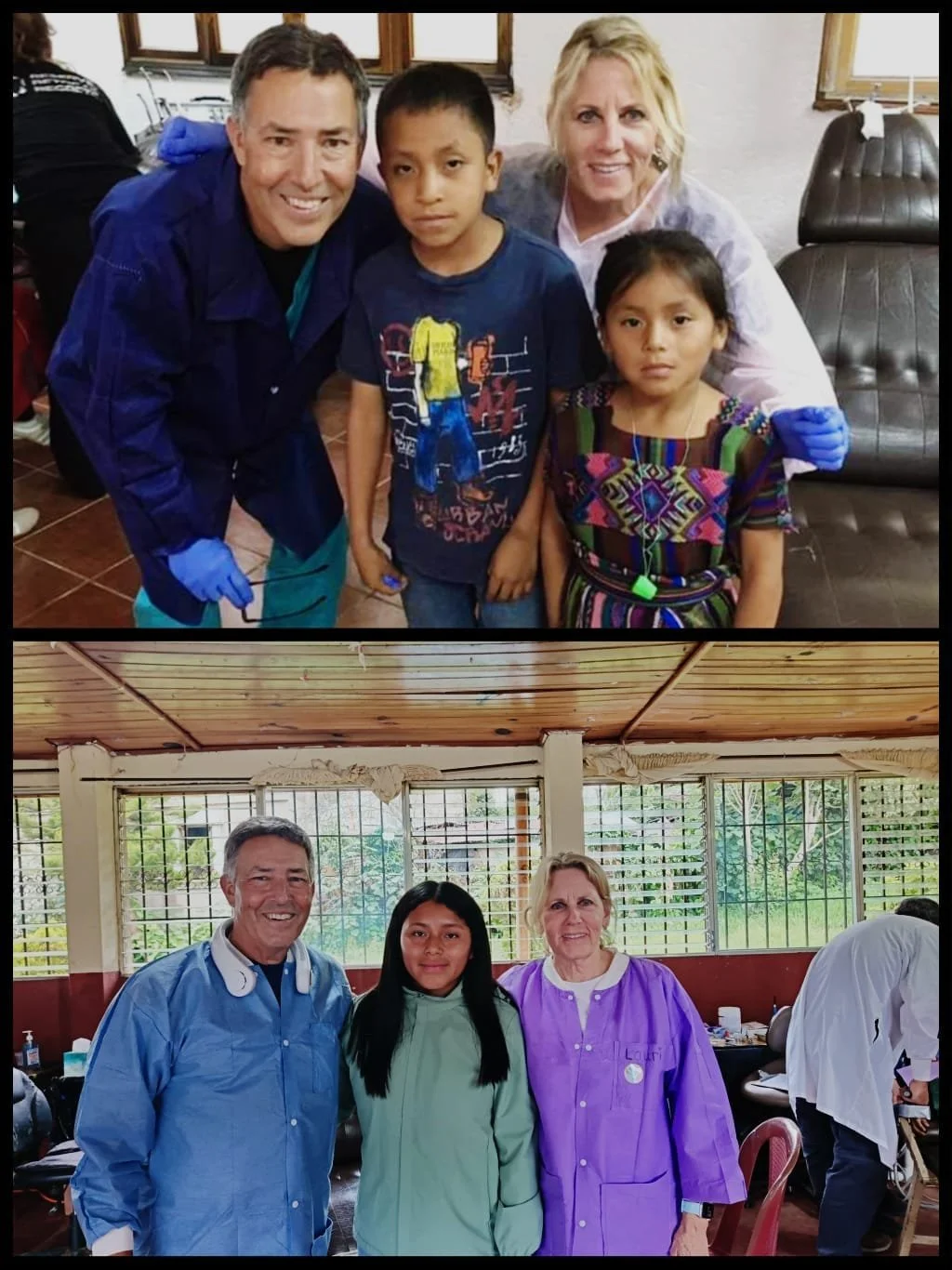 Some faces have become very familiar in Cotzal over the years!

These photos show our dental team in 2018 and again in 2026. Many of the same team members have returned year after year, building relationships with the children and families they serve