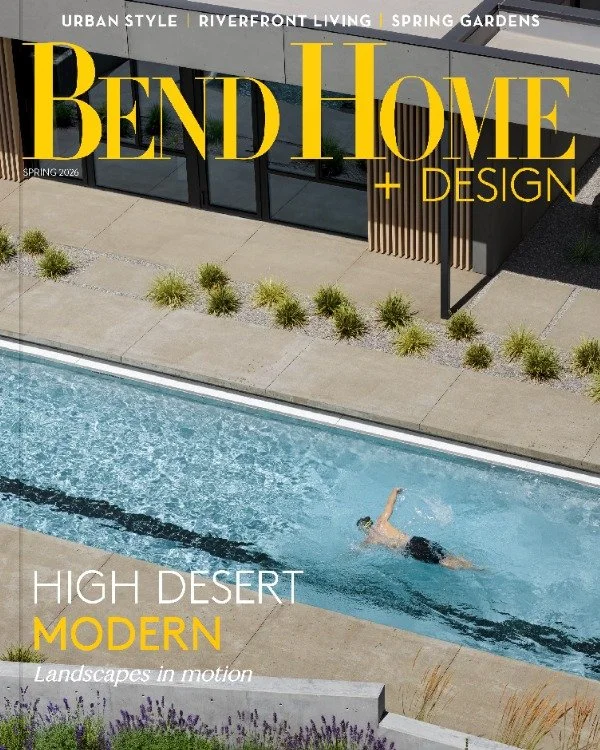 The Hideaway on the cover of @bendmagazine's Spring 2026 issue.

High desert modern &mdash; exactly the kind of home we love building. Concrete, steel, water, lavender, and a lot of careful thinking about how it all lives together in Central Oregon.
