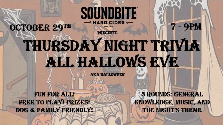 Thursday Night Trivia: All Hallows Eve aka Halloween
