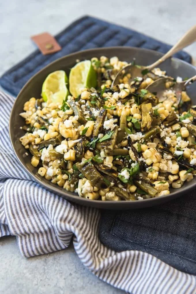Corn and Cactus Salad cooking demo (online)
