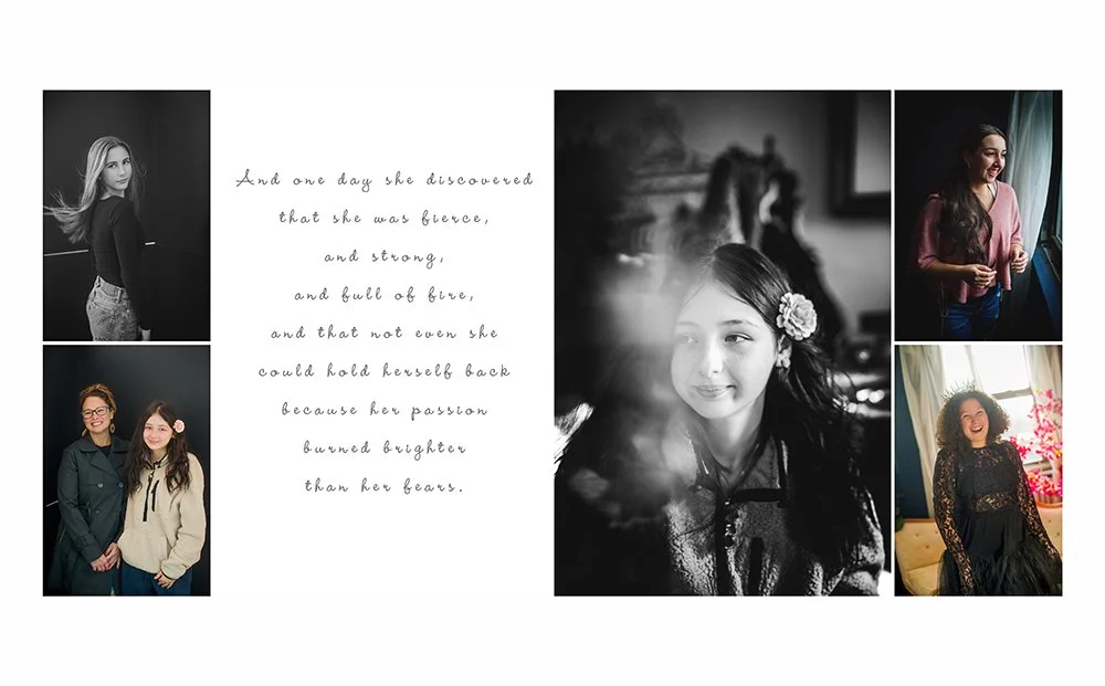 Empowering teen girls with confidence through portraits before they become adults