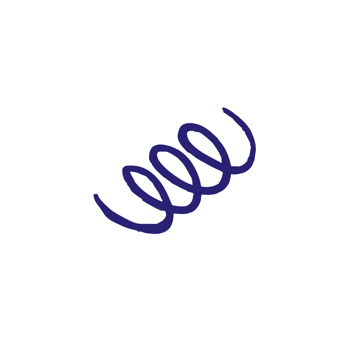 Close-up of a blue coil spring against a black background.