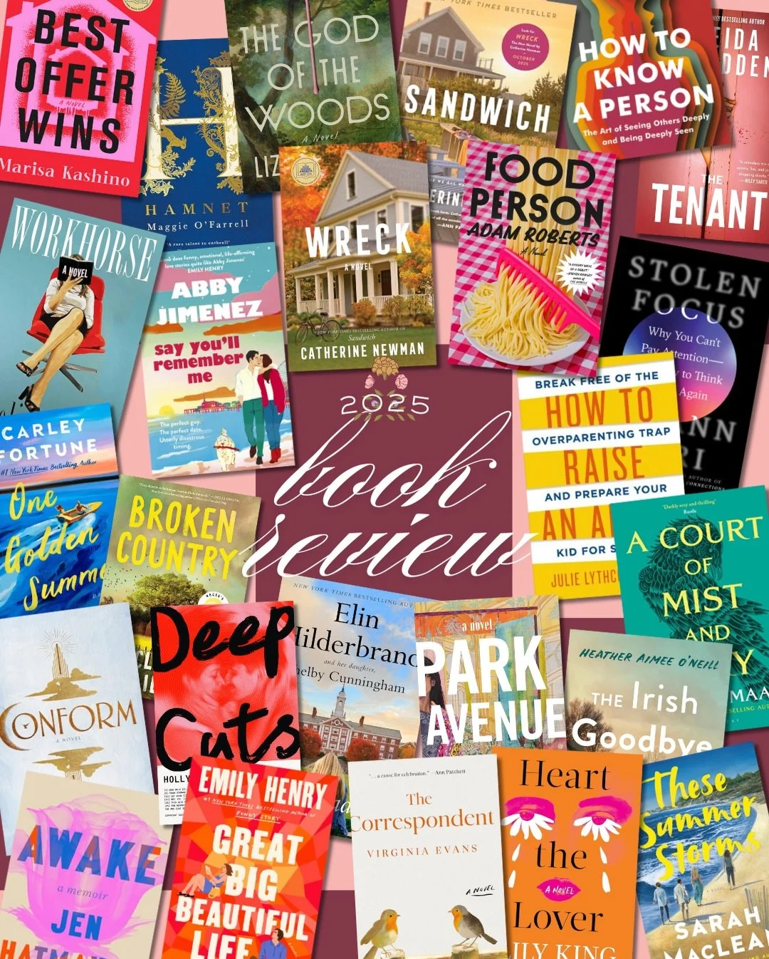 I read 25 books in 2025! One of my favorite feelings in the world is being so sucked in by a book that it consumes every thought. An even better feeling is when you read writing that makes you want to write (looking at you Catherine Newman and Virgin