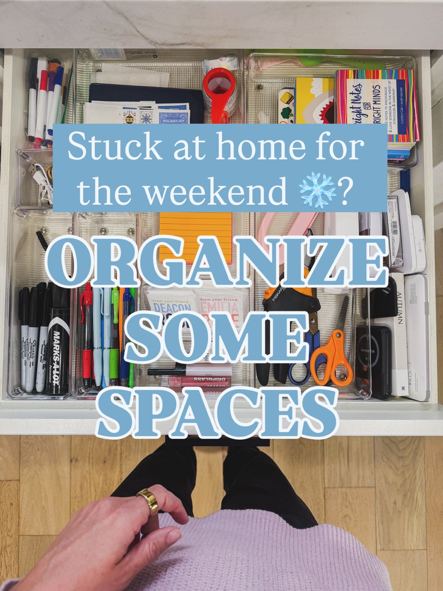 Here&rsquo;s your motivation to clean out some spaces this weekend! Start small, listen to some murder books, get the kids involved, and ride the high from one space to the next. You&rsquo;ll never feel better and the best part is you can do it all i