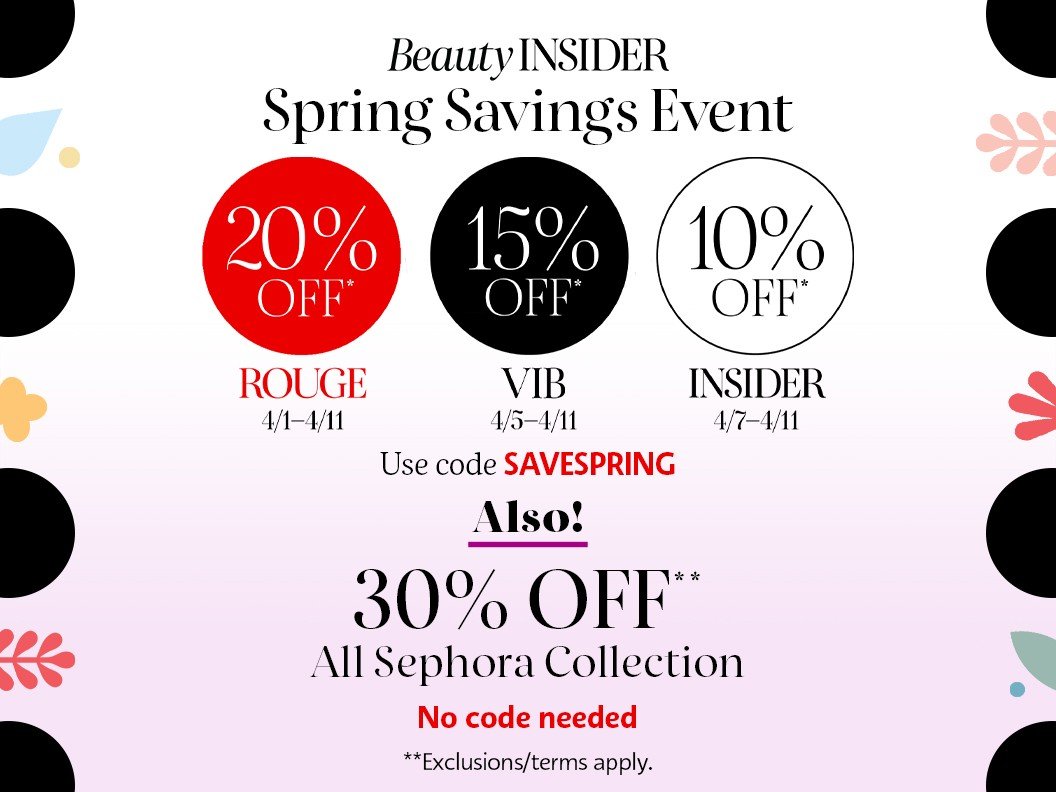 sephora spring savings event — The Rose Record