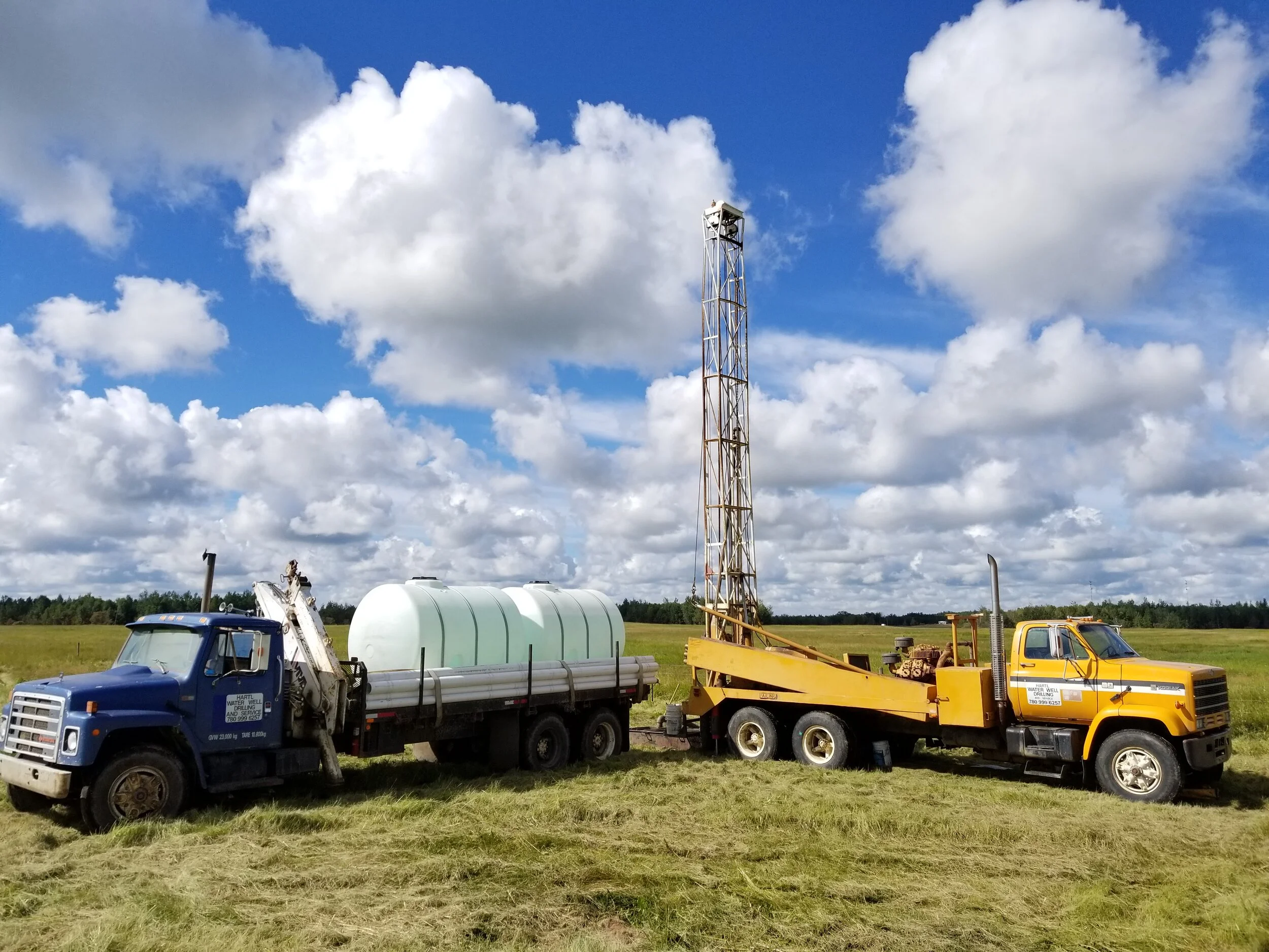 Water Well Rig and Water Truck