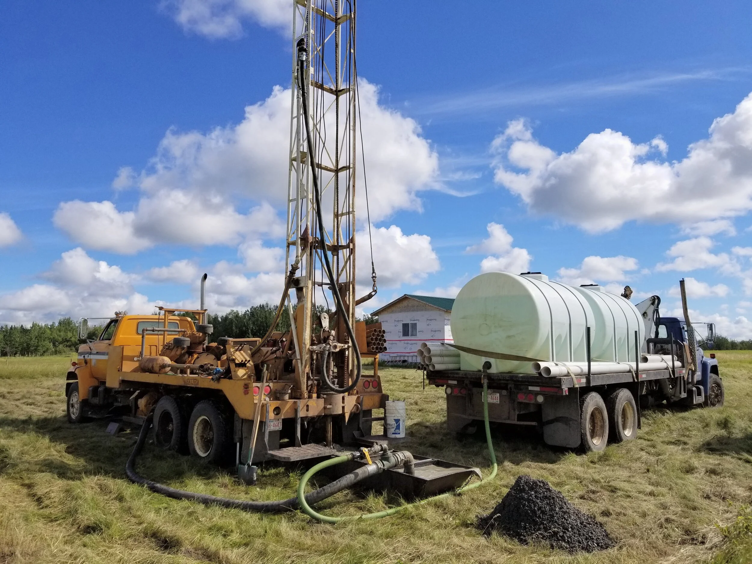Water Well Rig and Water Truck