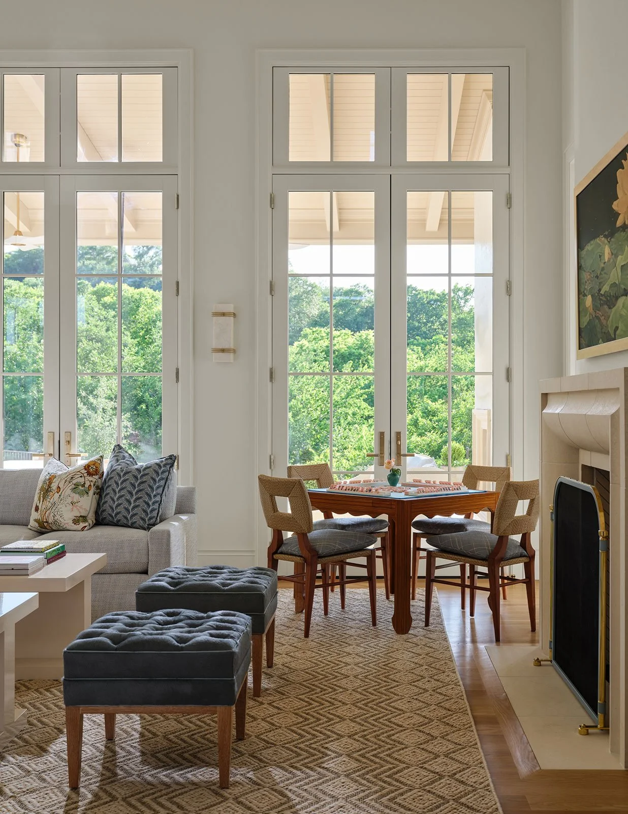 13.Fort_Worth_Texas_Home_Living_room_with_Mahjong_Table_and_multiple_double_Doors_to_Outdoors.jpg