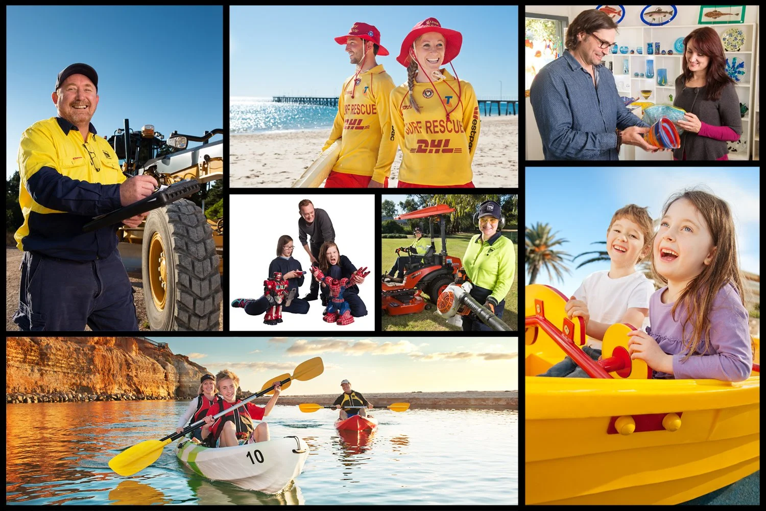 A colllection of commercial photography for The City Of Onkaparinga by Andy Rasheed / eyefood