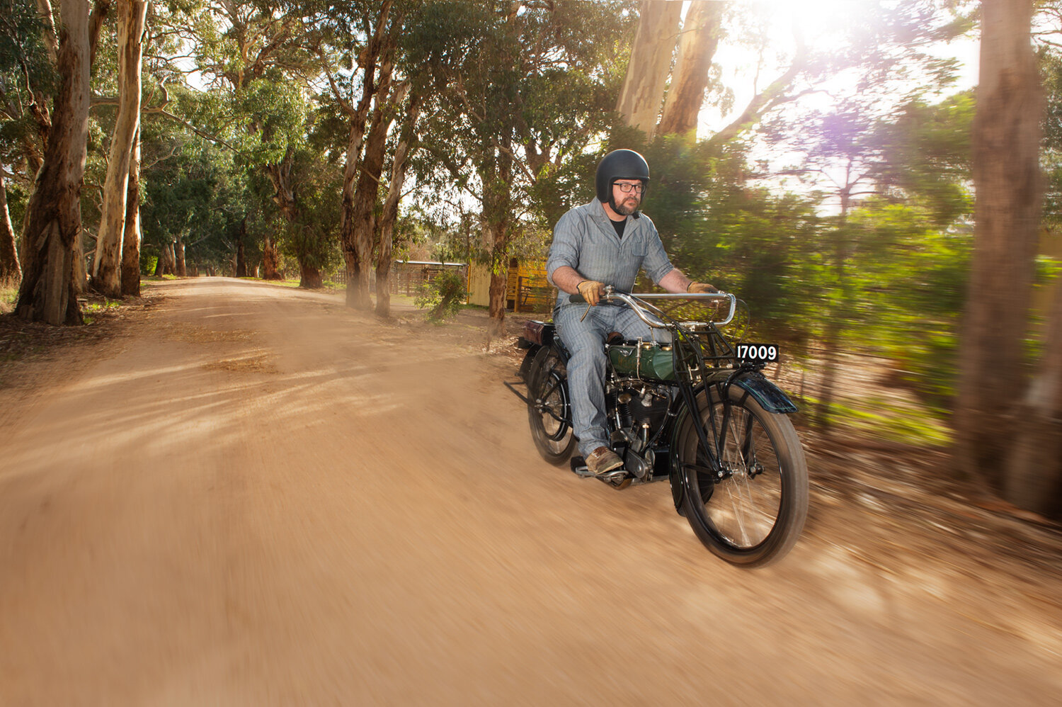 Australian built, 1914 Wesson motorbike was the only one made. Photographed for Finch Restorations in the Adelaide Hills