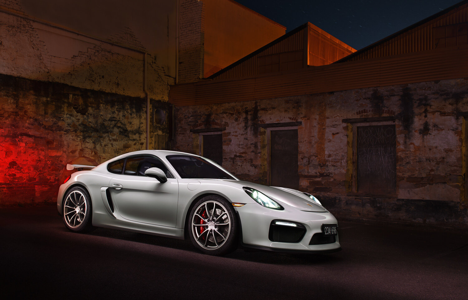 GT4 Porsche photographed in the Adelaide Hills