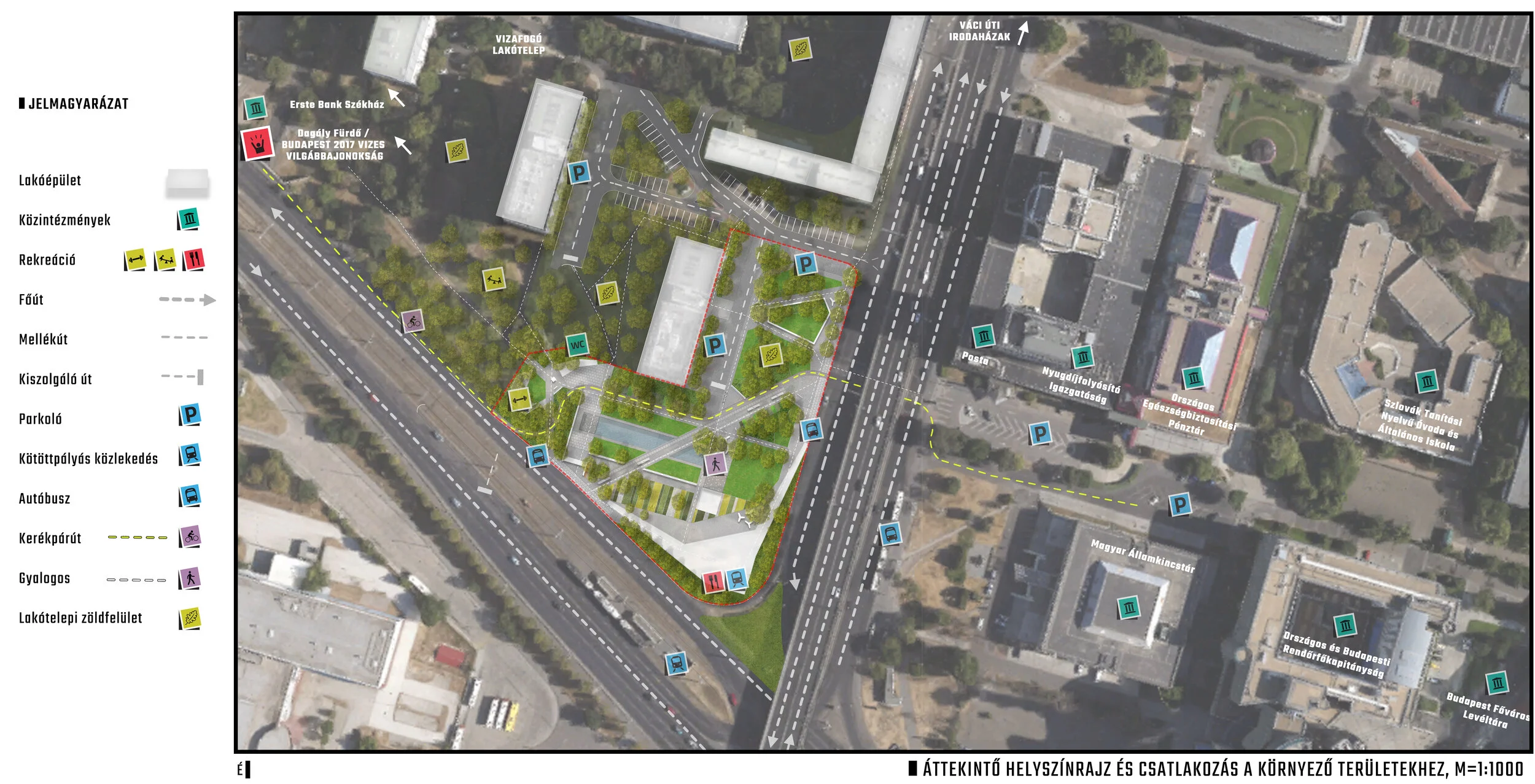 Framework and Connections Plan of the park, 2016