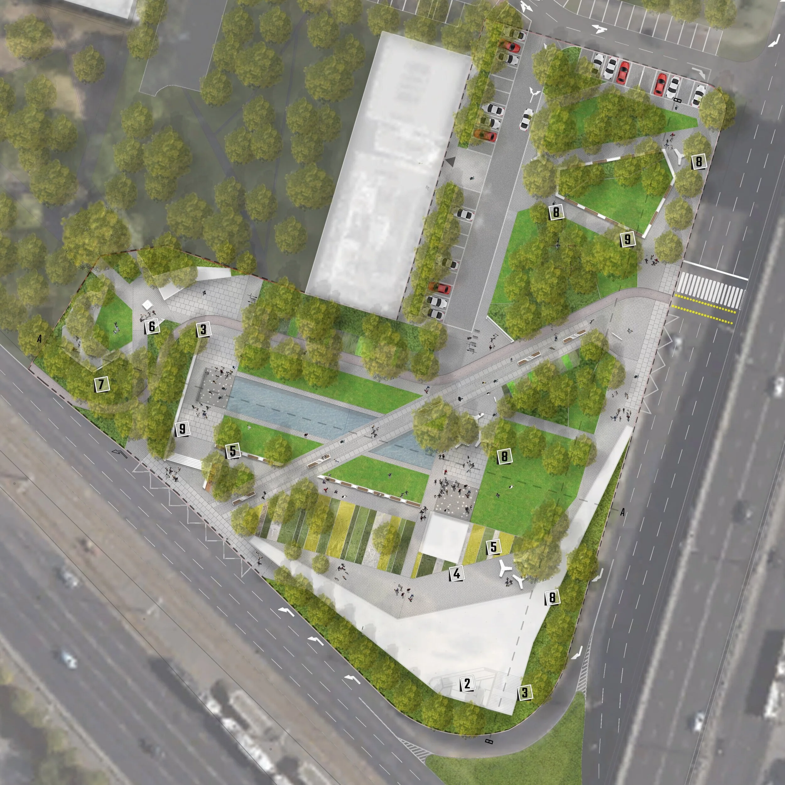 Masterplan of the park, 2016