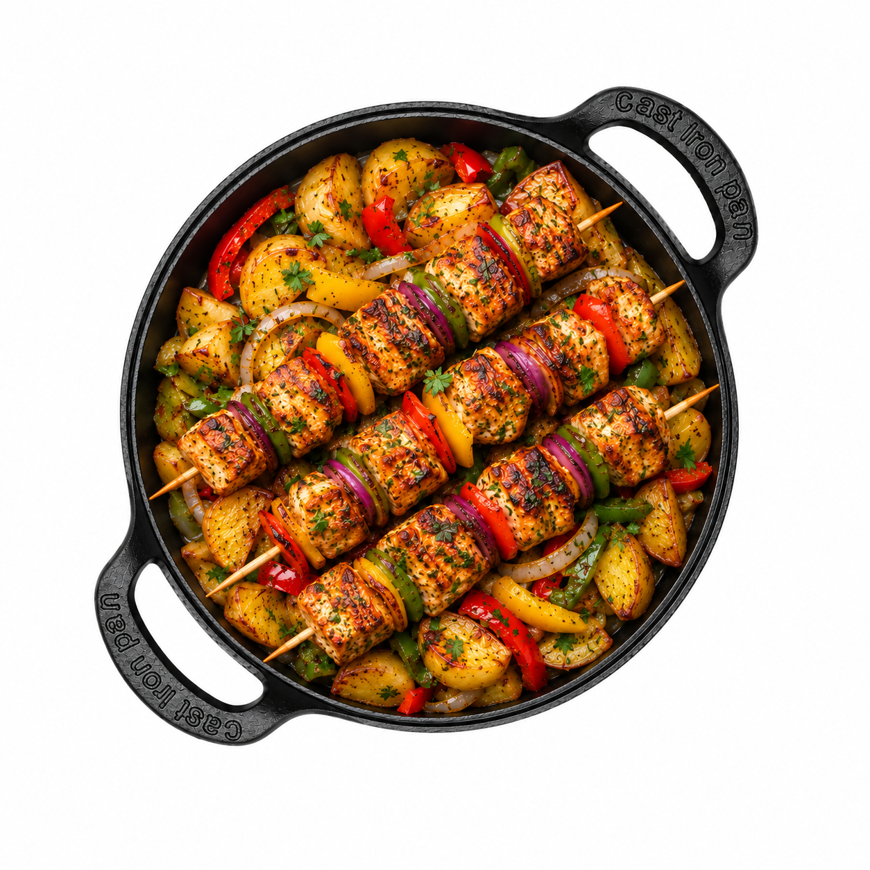 Frigaruie de pui cu cartofi rustici.png