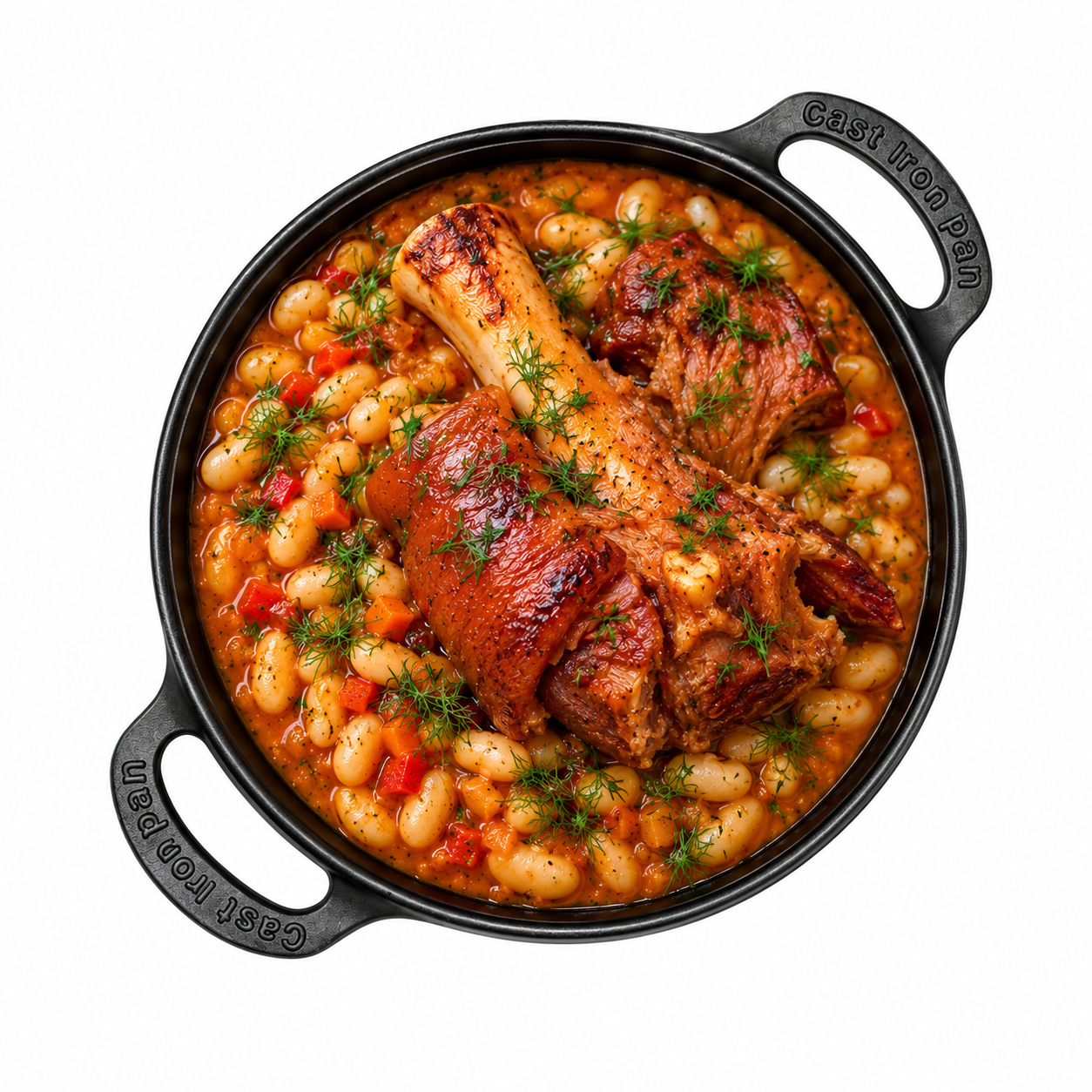 Smoked Pork Hock with Beans (Ciolan cu Fasole)