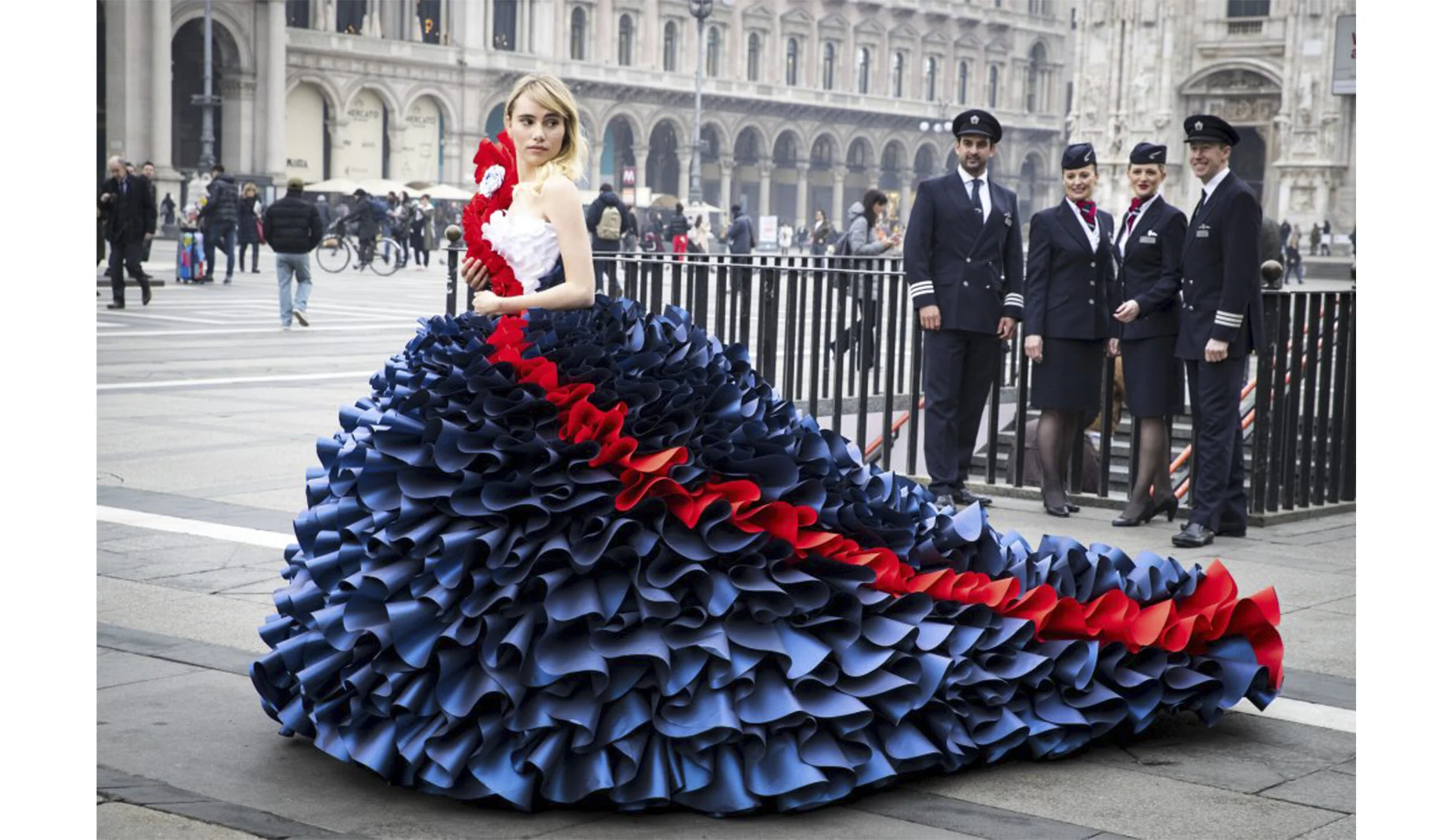 Zoe Bradley Design British Airways Couture Paper Dress By Zoe Bradley 