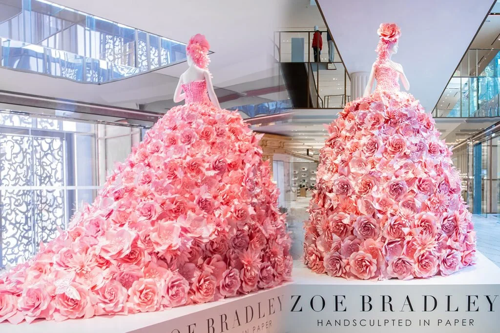 Zoe Bradley Design — Galleries Lafayette Paper Installation By Zoe