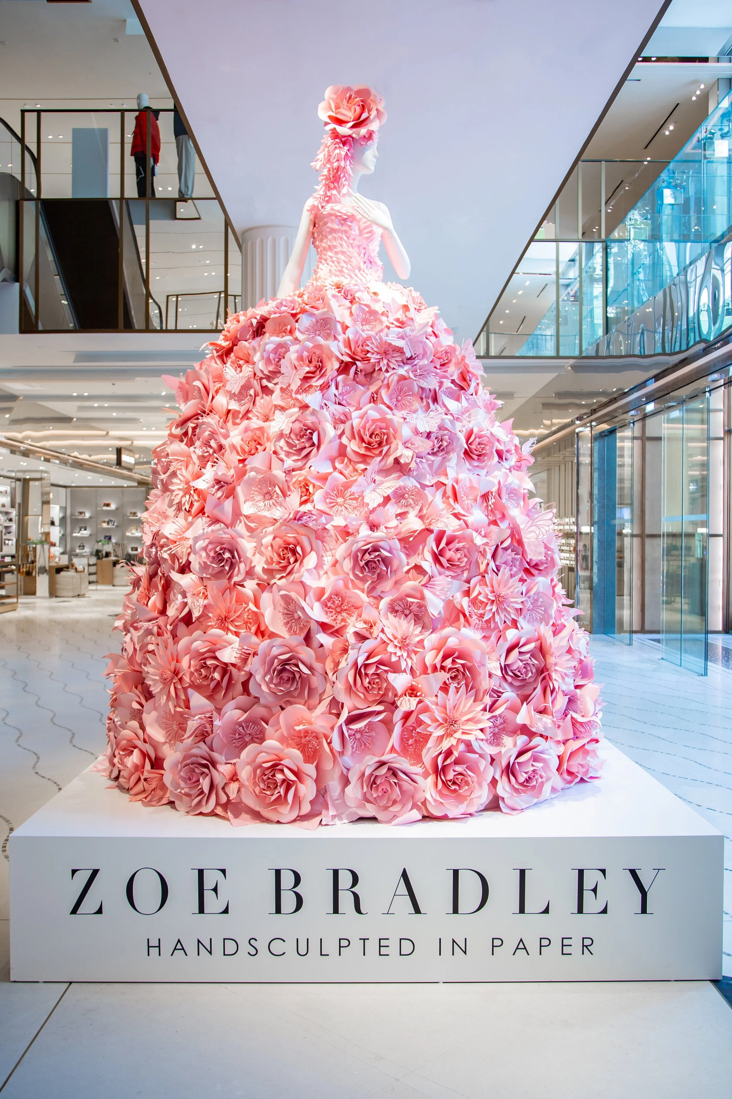 Zoe Bradley Design Galleries Lafayette Paper Installation By Zoe 