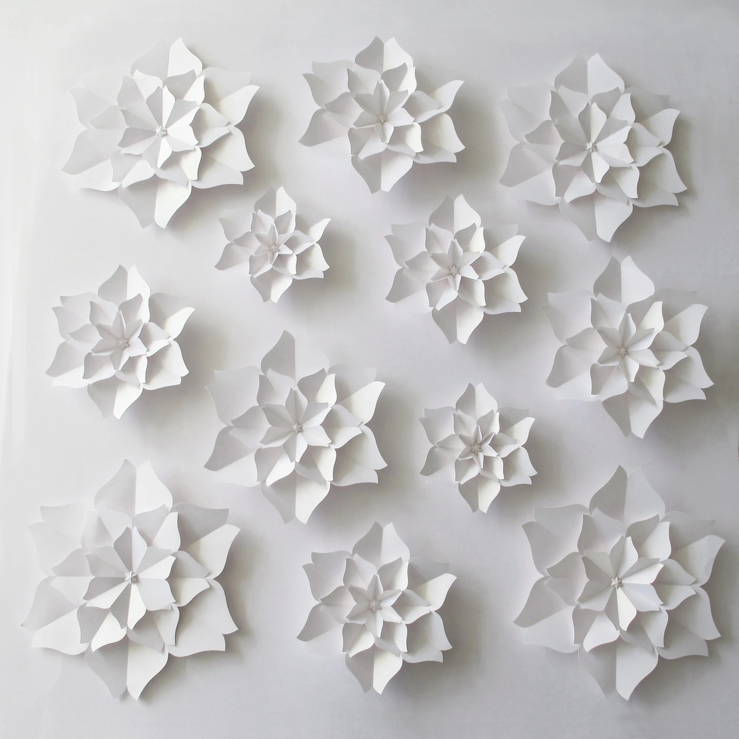 Floating Sakura White Series Sculpture - unframed