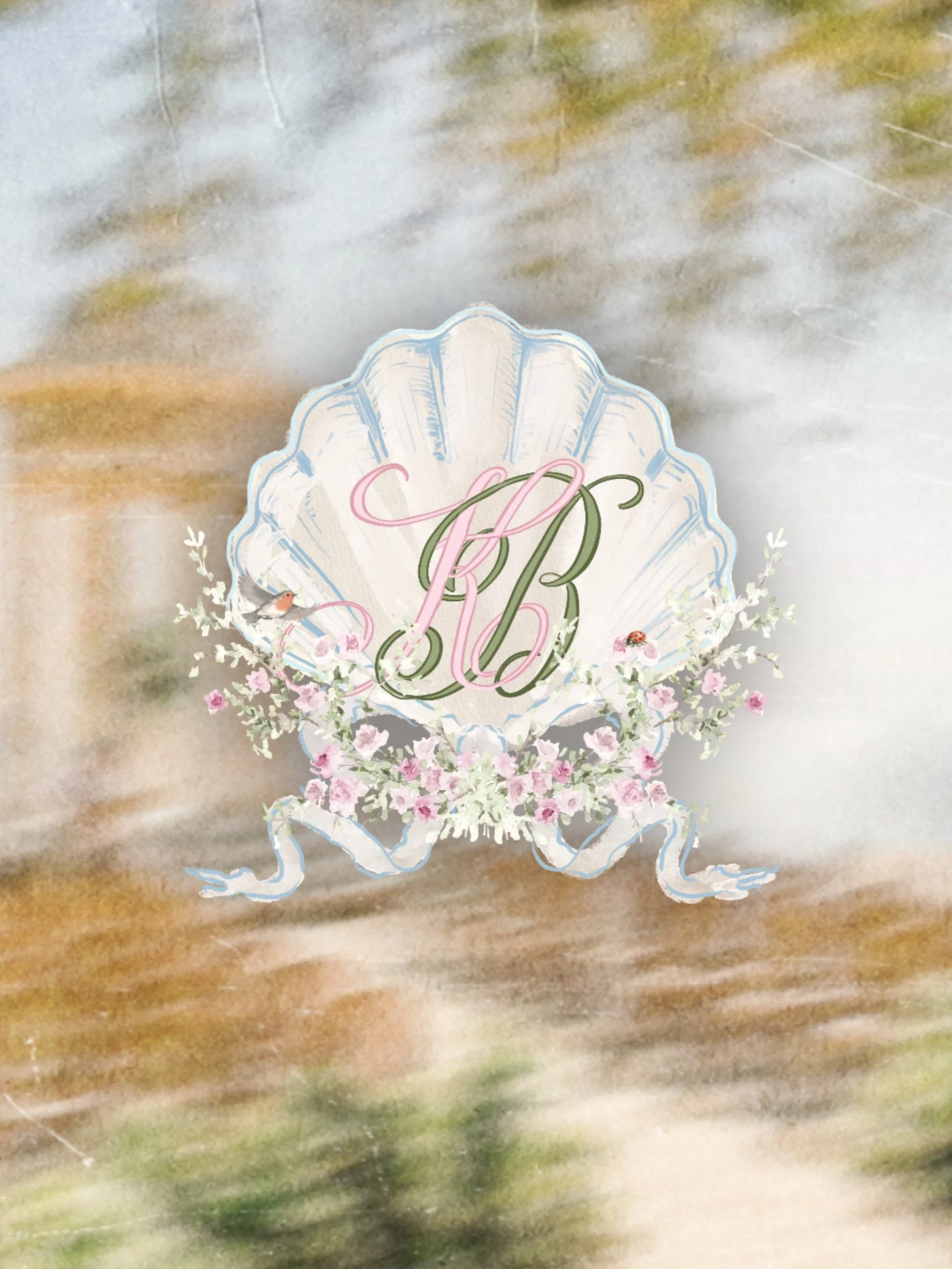 Notes from Mallorca 🐚 

Mediterranean blue.
Shell pink.
A garden running slightly wild.
A scallop shell, a ladybird and one very small bird.

Kelsey &amp; Brian&rsquo;s bespoke invitation suite, painted and designed by hand.

So many beautiful desig