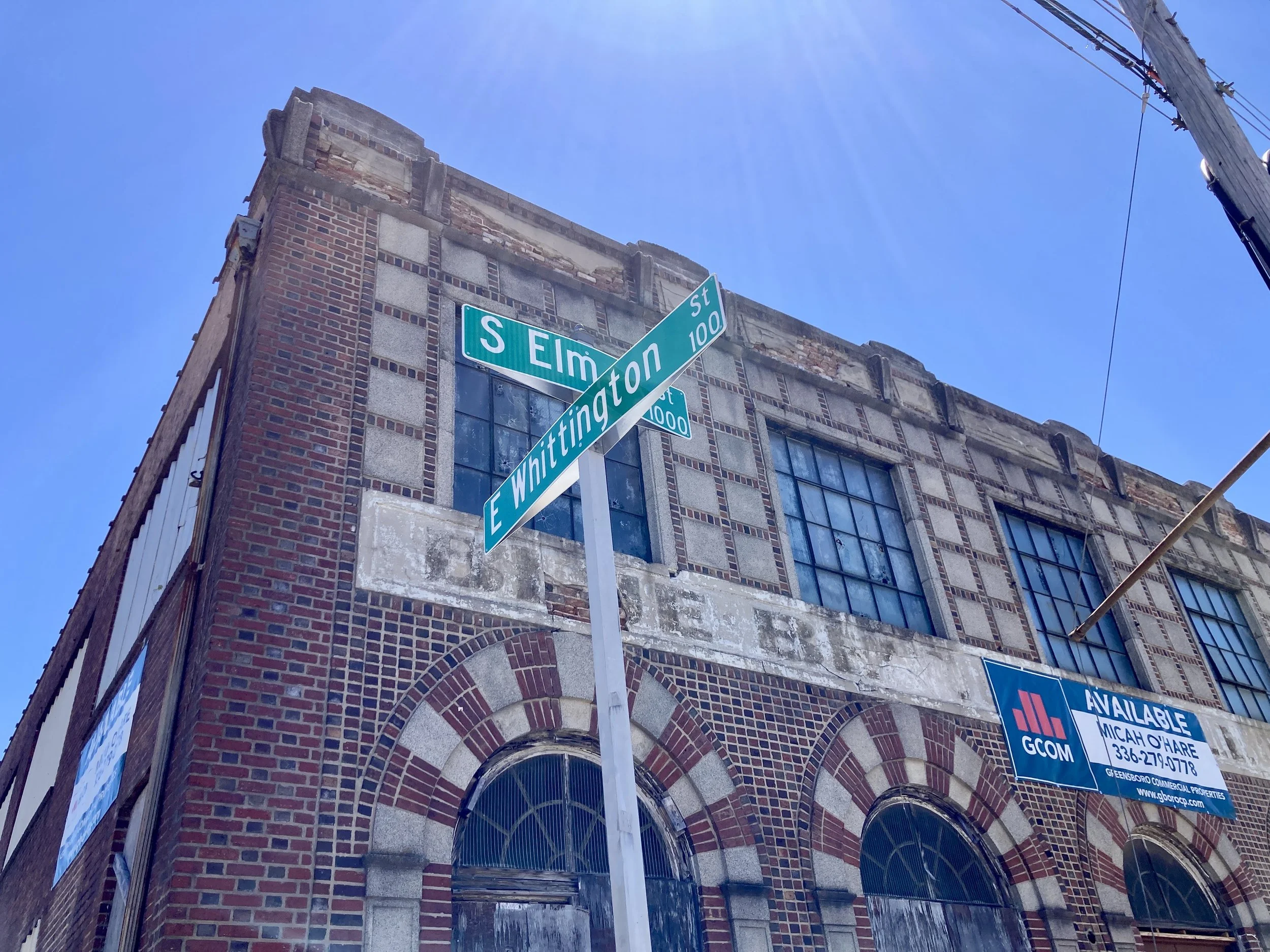 Historic property value-add redevelopment opportunity Downtown Greensboro North Carolina