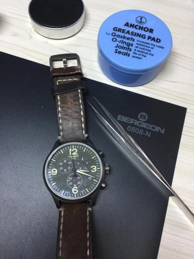 Tissot chrono - T116617A watch for battery and reseal. 