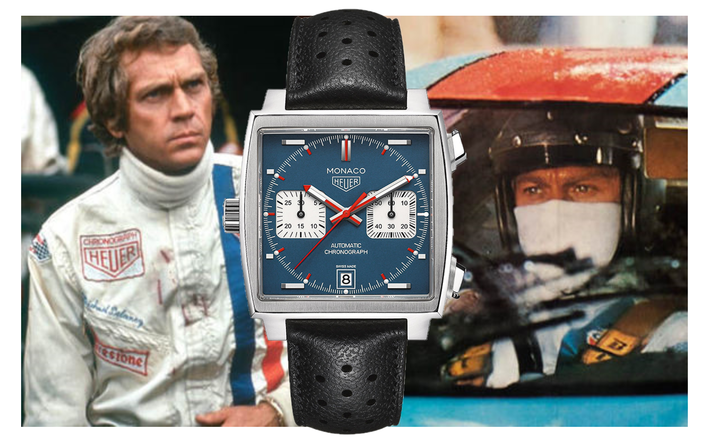 TAG Heuer Monaco watch. The Steve McQueen.