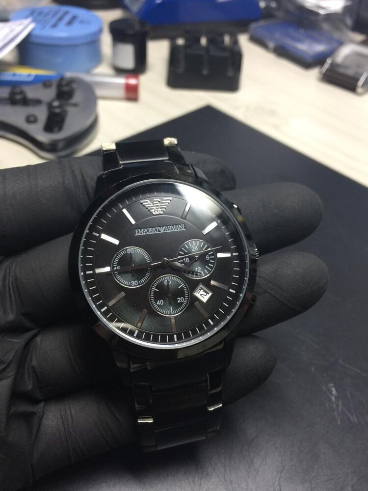 Armani watch AR2453 in for a new glass, battery and clean from Mindrum,  Northumberland. | Watches Fixed | Watch Repairs | Latest Watch News | Watch  Hub
