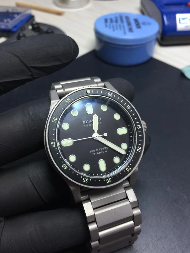 Skagen watch SKW 6671 742004 in for a new battery from Mildway ward, London.